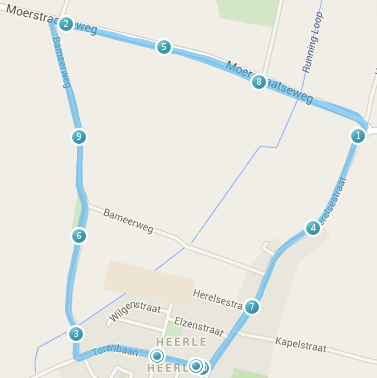 Parcours Kermisloop Heerle