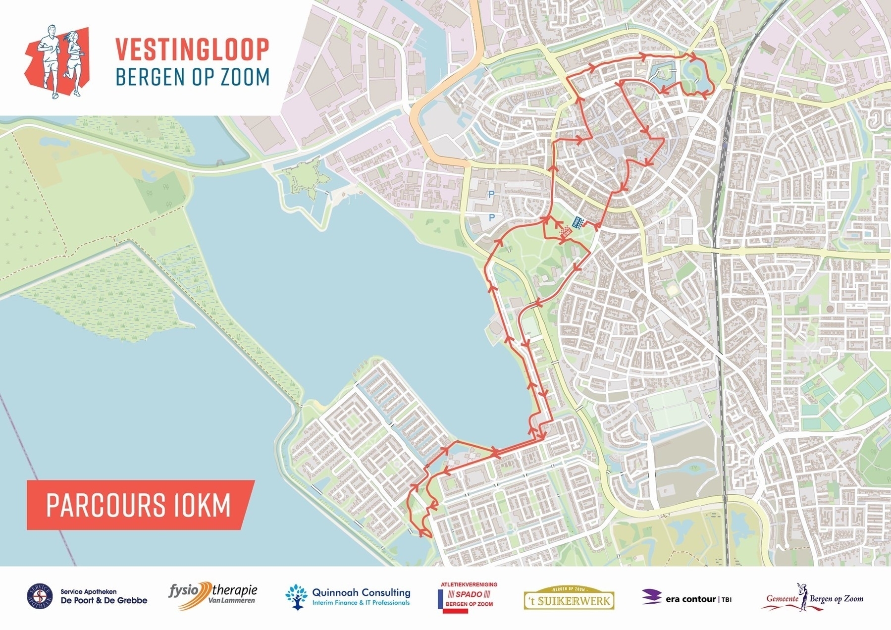 Mijn volgende corona-proof 10 km wedstrijd, de Vestingloop Bergen op Zoom.